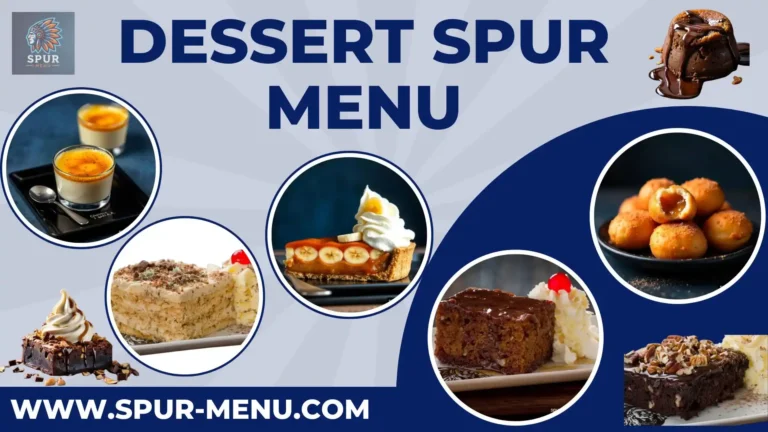 Dessert Spur Menu